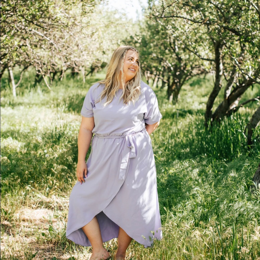 Lavender Midi Dress